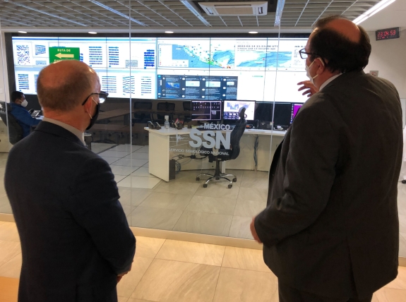 Floyd visits the National Seismological Service (SSN) in Mexico, which operates CTBTO’s IMS stations