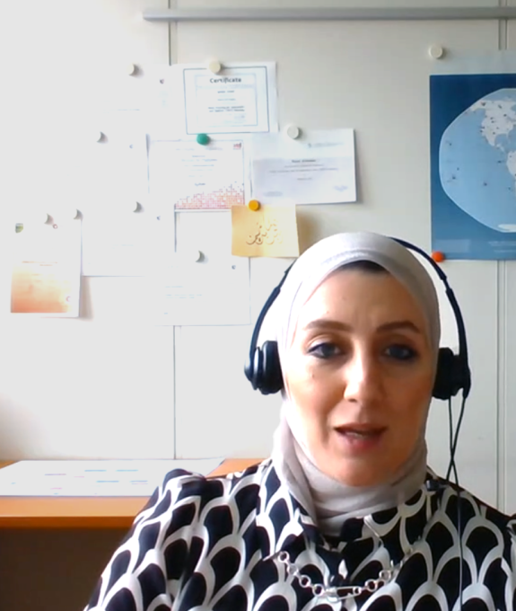 Russol Al-Dulaimi, associate services officer at CTBTO’s International Data Center (IDC) during her intervention
