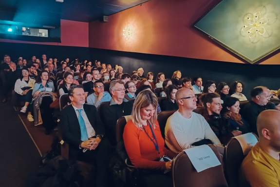 Audience listening to panel discussion 