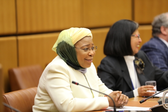 Director of International Data Centre (IDC), Zeinabou Mindaoudou Souley delivering opening remarks