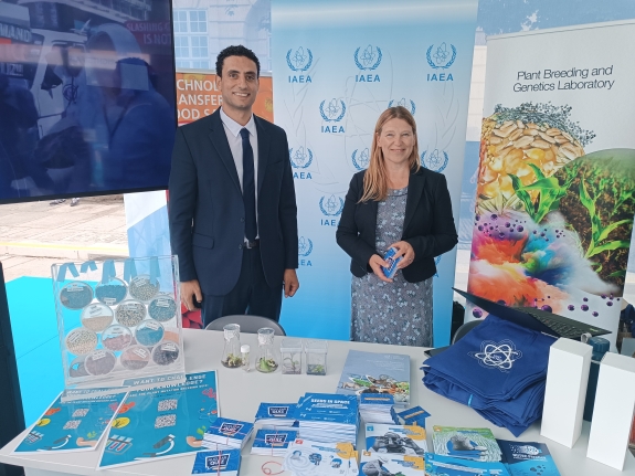 Representatives from the International Atomic Energy Agency (IAEA) during Vienna+30 Human Rights Fair