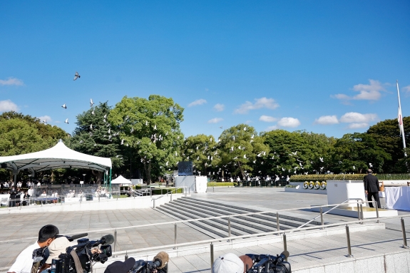 Hiroshima Peace Memorial Ceremony.