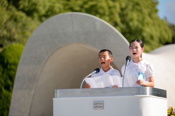 Peace reading by children’s representatives