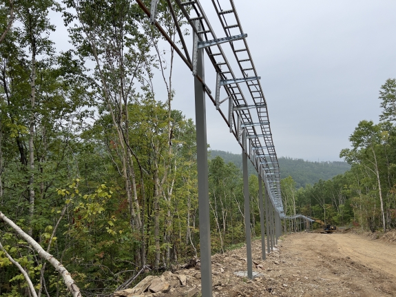 Construction of cable tray, which connects CRF to borehole site