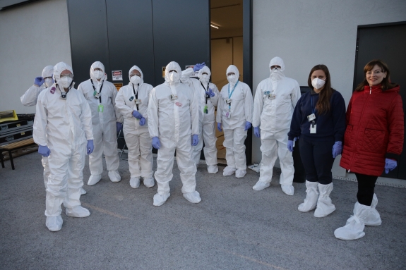 OSI Health, Safety and Security Course - Linear Training Programme, Team in PPE suits,  November 2023