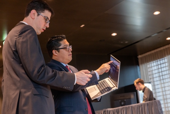 (From left to right) Andrew Bramnik, Policy Planning Officer and Ryan Gonzalez, Training Officer