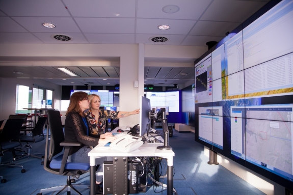 International Data Centre (IDC) analysts at work at Operations Centre in Vienna