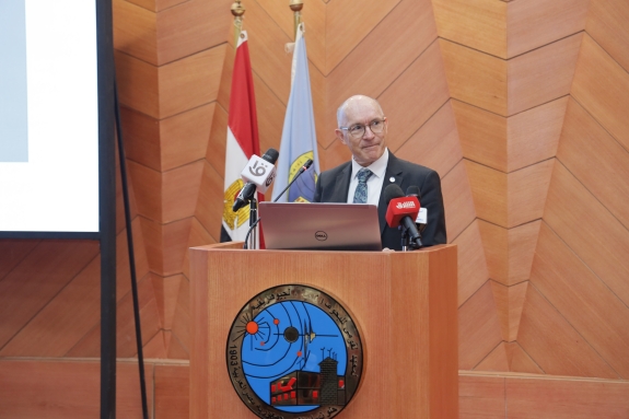 Executive Secretary Robert Floyd speaking during Regional Introductory Course (RIC-26) held in Cairo, Egypt