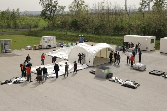 Part of Base of Operations installed during the IFOS-LTP training  