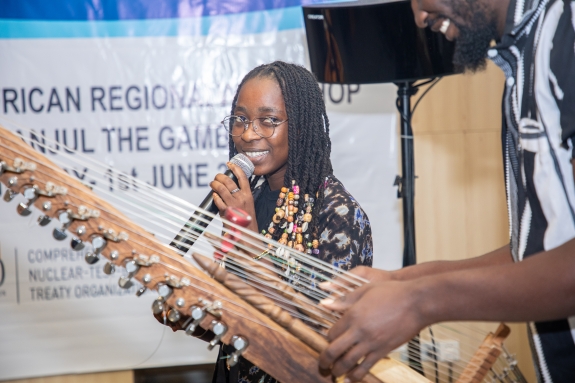 Musical performance during day one of workshop