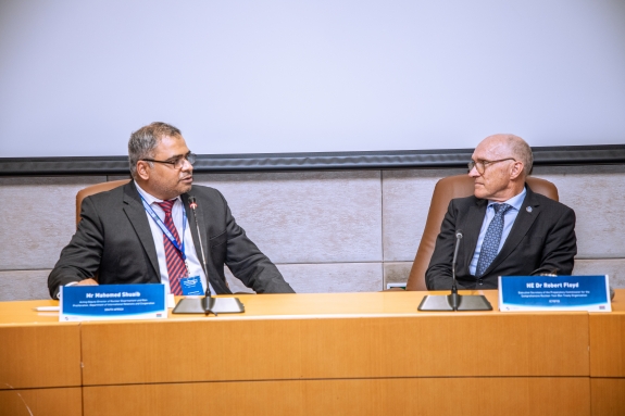 Closing session of CTBTO regional workshop with (Left to Right) Mahomed Shuaib, Acting Deputy Director, Department of International Relations and Cooperation, South Africa and Executive Secretary Floyd