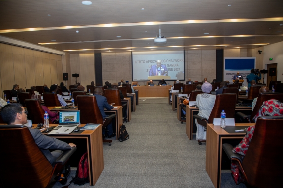 President of Economic Community of West African States (ECOWAS) Commission, Omar Touray delivering speech