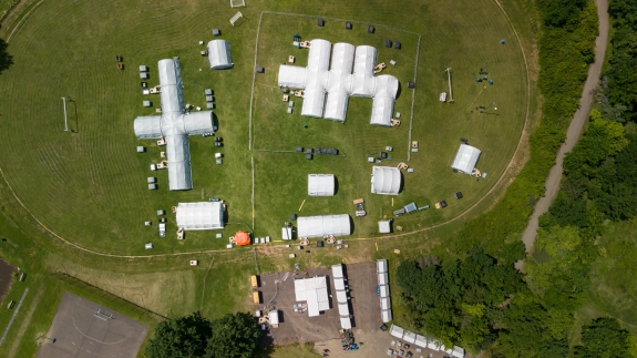 Aerial view of the Base of Operations (BoO)