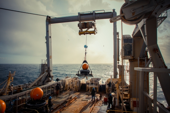 Hydrophones ready for placement at hydroacoustic station (HA04) in Crozet Islands, France