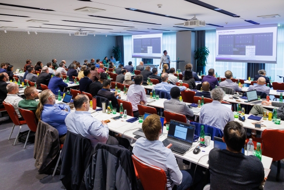 Participants of SMT24 during presentation on GDMS sensor operations centre dashboard