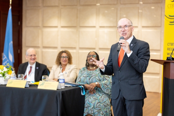 LAC Workshop - Executive Secretary Robert Floyd delivering statement at high-level opening of workshop