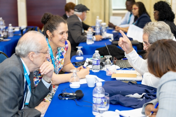 Round-table discussion on NDCs in LAC led by Dana Ursu, Associate External Relations Officer