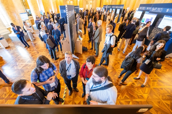 SnT participants at e-poster all on margins of conference