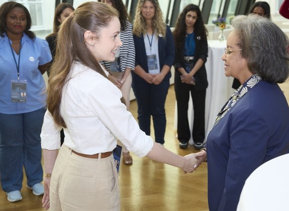 Mentees meeting Ethiopia’s first female president, Sahle-Work Zewde 