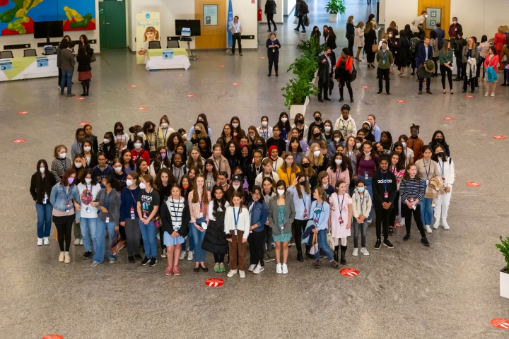 The participants of Daughters’ Day 2022 at the Vienna International Centre