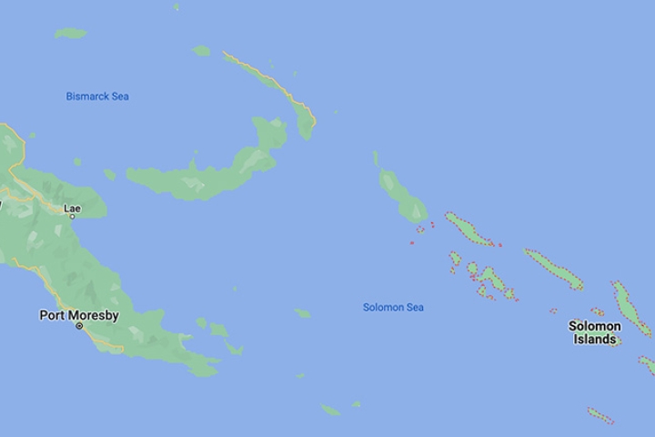 Papua New Guinea and Solomon Islands Map